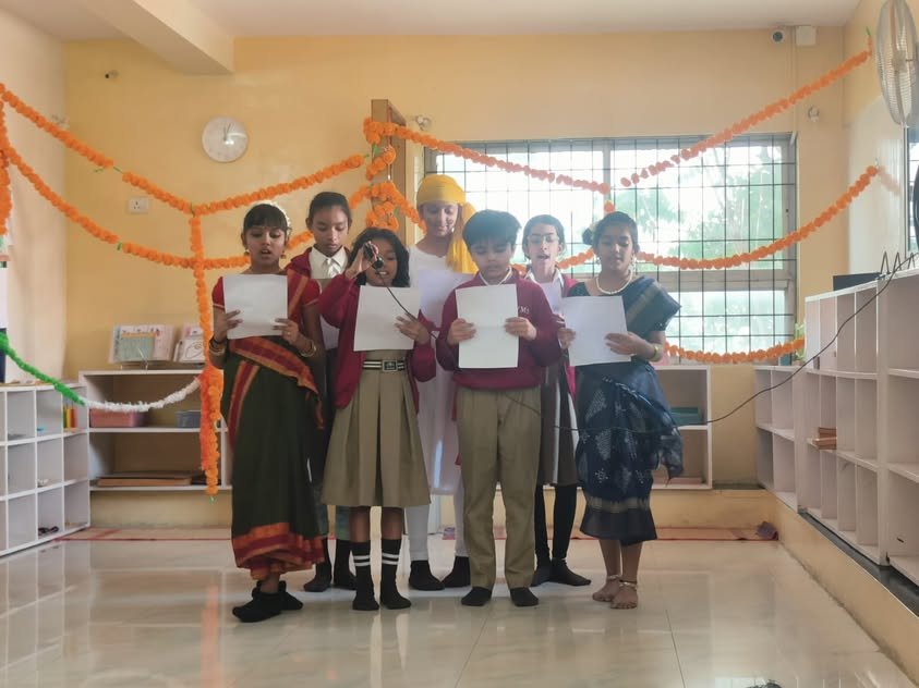 Vidyaramba children engaged in a guided classroom activity